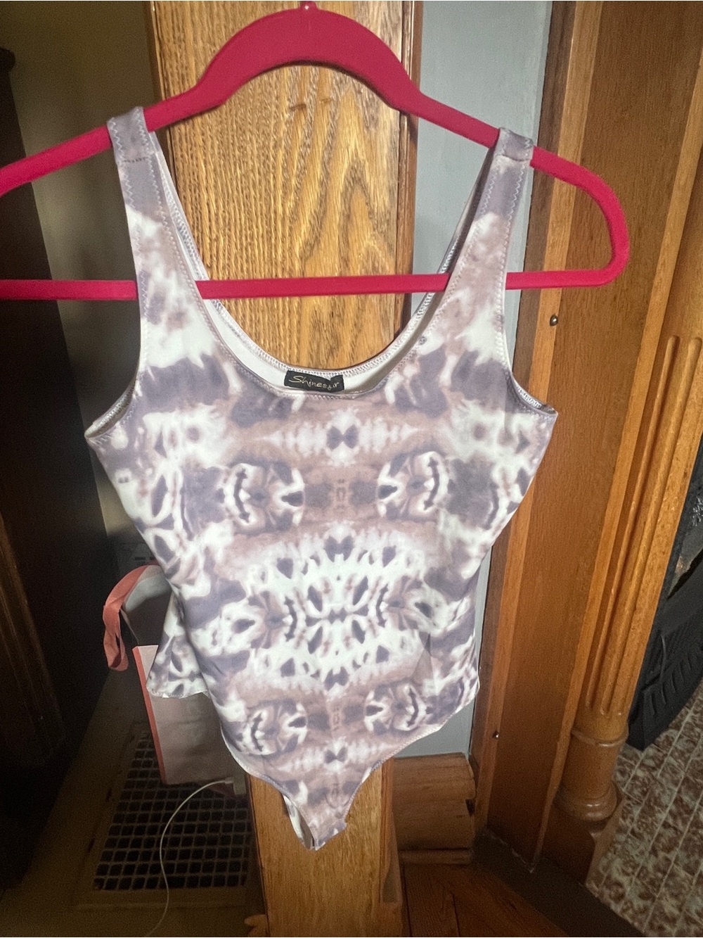 Tie-Dye Scoop Neck Women’s Tank Top Bodysuit